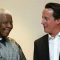 Former South African President Nelson Mandela with U.K. Prime Minister David Cameron